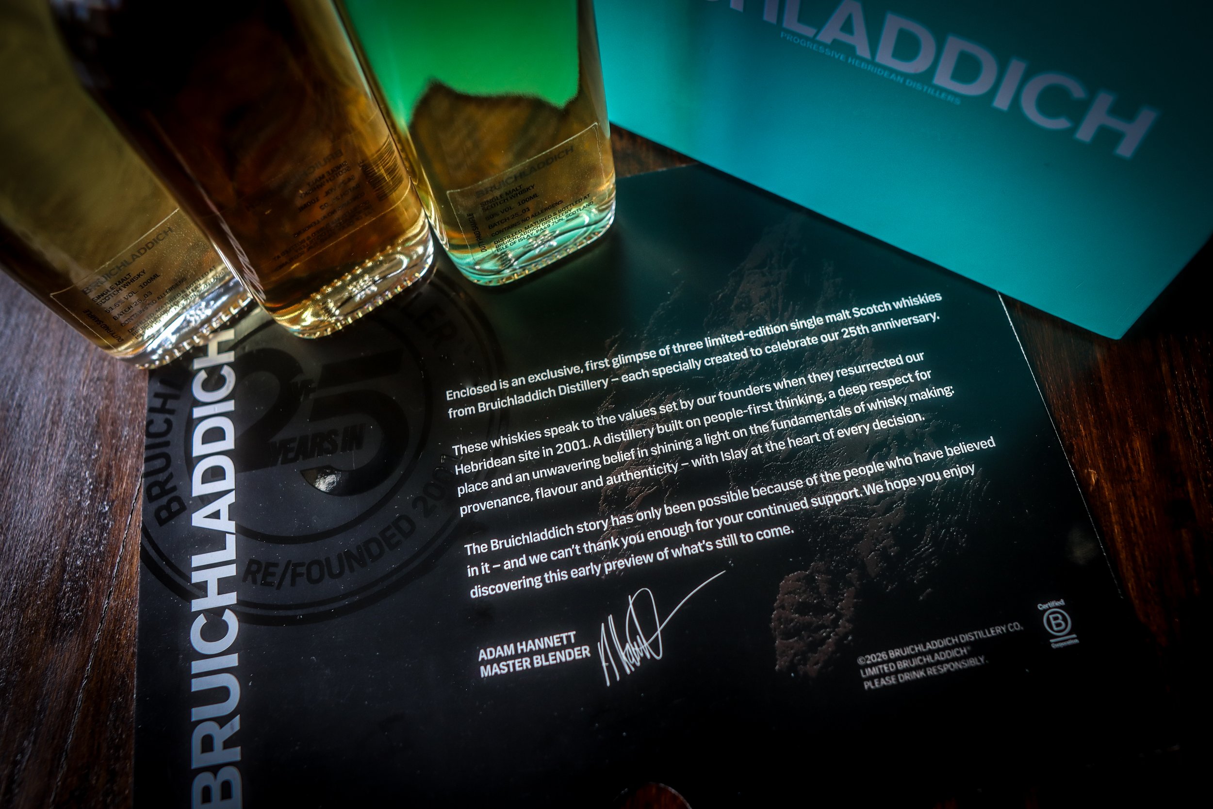 Bruichladdich 25th Anniversary Preview Trio — Dramface